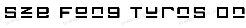 Sze Fong Turns One字体转换